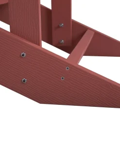 Sale Beliani Punainen Puutarhatuoli Adirondack