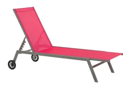 Ulkokalusteet<Beliani Punainen Teraksinen Aurinkotuoli Levanzo