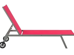 Ulkokalusteet<Beliani Punainen Teraksinen Aurinkotuoli Levanzo