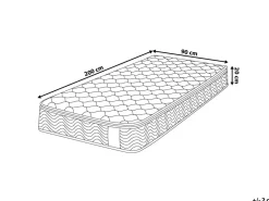 Lastenhuone<Beliani Pussijousitettu Patja Keskikova 90 X 200 Cm Splendour