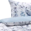 Tekstiilit<Beliani Pussilakanasetti Satiinipuuvilla Valkoinen/Sininen 155 X 220 Cm Ballard