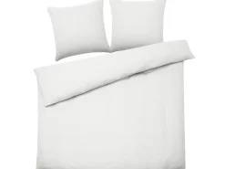 Tekstiilit<Beliani Pussilakanasetti Satiinipuuvillaa 240 X 220 Cm Valkoinen Avondale