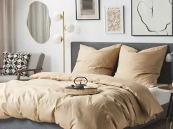 Cheap Beliani Pussilakanasetti Satiinipuuvillaa 220 X 240 Cm Beige Avondale