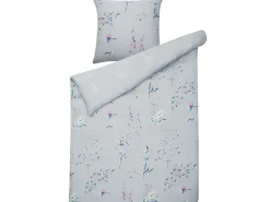 Lastenhuone<Beliani Pussilakanasetti Satiinipuuvilla Vaaleansininen 135 X 200 Evergreen