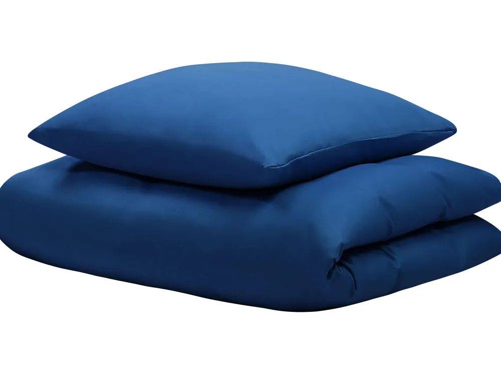 Lastenhuone<Beliani Pussilakanasetti Satiinipuuvillaa 135 X 200 Cm Sininen Harmonridge