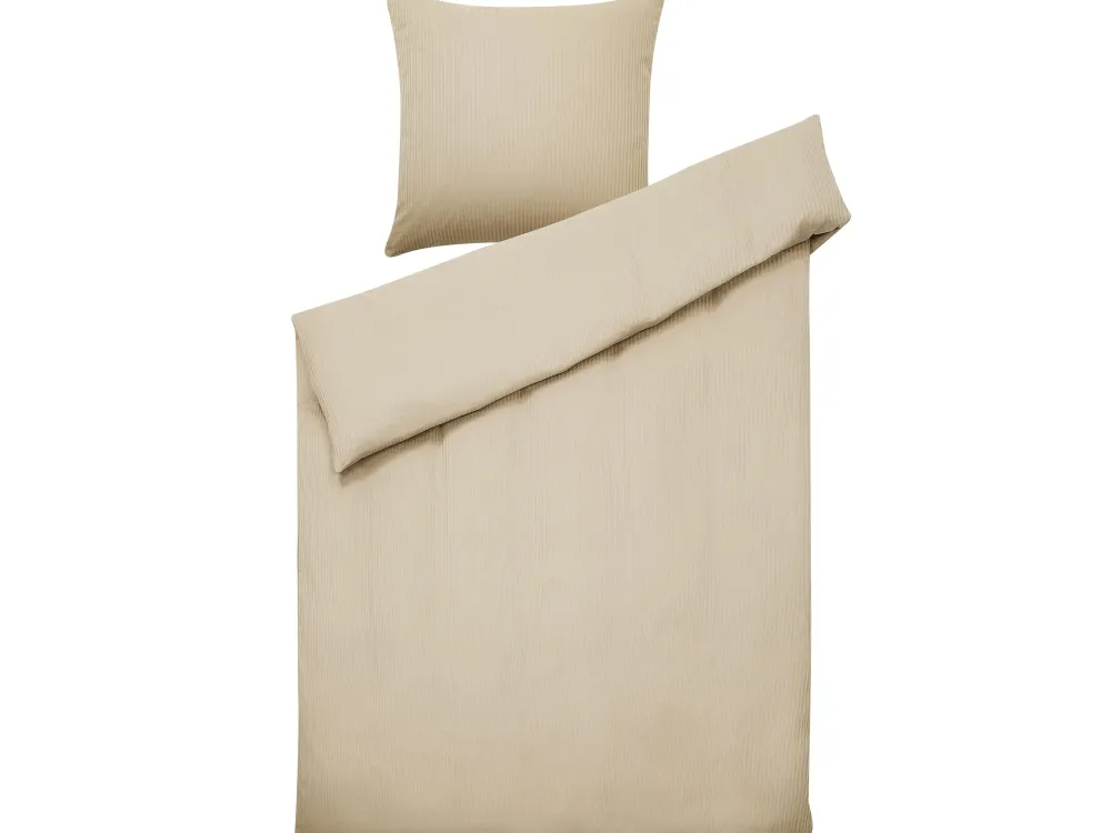 Best Beliani Pussilakanasetti Satiinipuuvillaa 135 X 200 Cm Beige Avondale