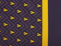 Outlet Beliani Pussilakanasetti Satiinipuuvilla Tummansininen/Keltainen 135 X 200 Cm Wallingford