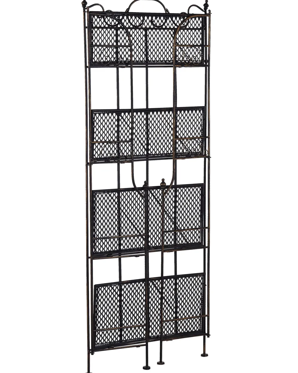 Outlet Beliani Puutarhahylly Musta Metalli Isernia