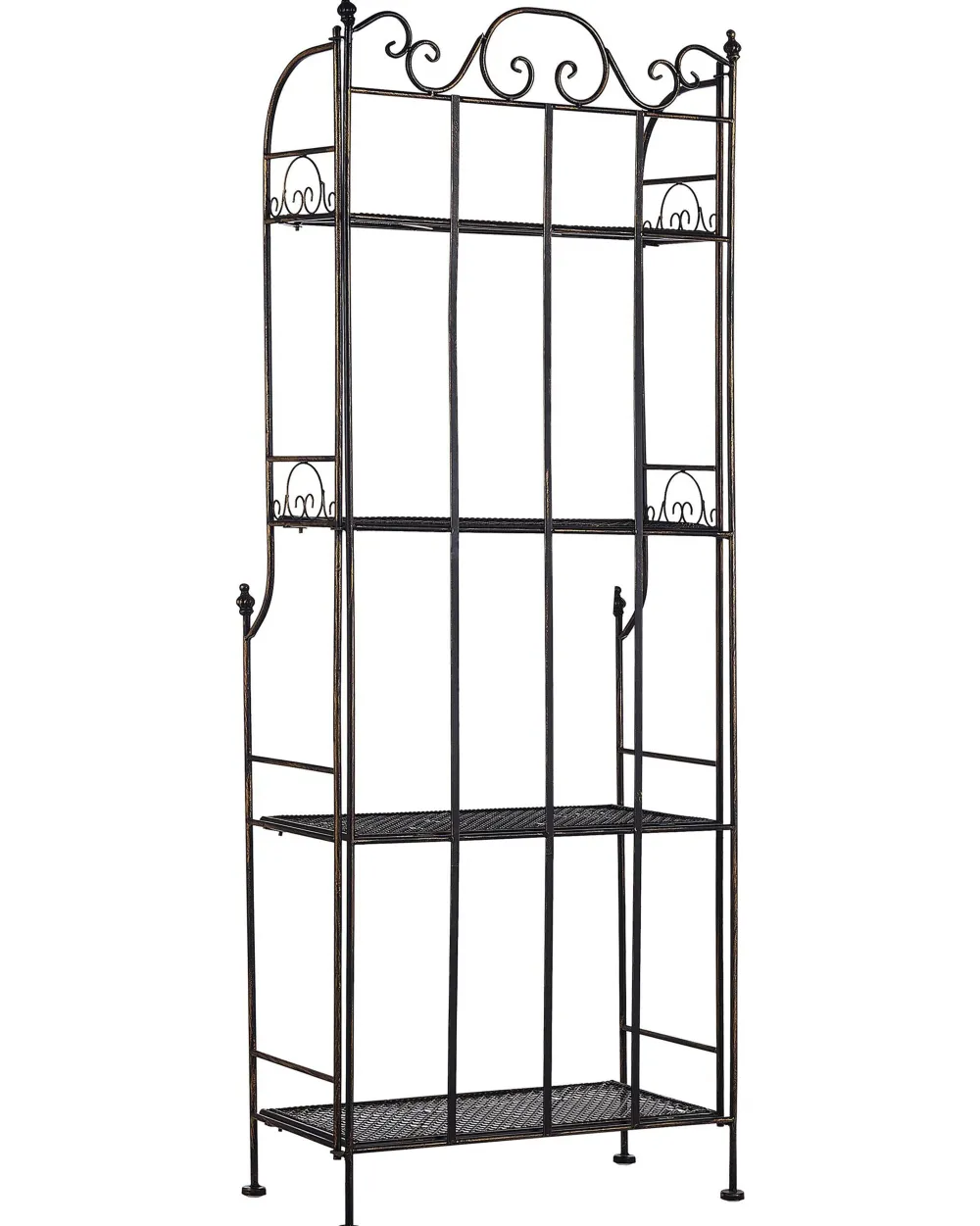 Outlet Beliani Puutarhahylly Musta Metalli Isernia