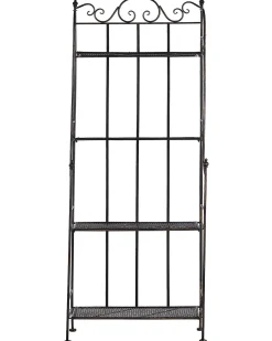 Outlet Beliani Puutarhahylly Musta Metalli Isernia