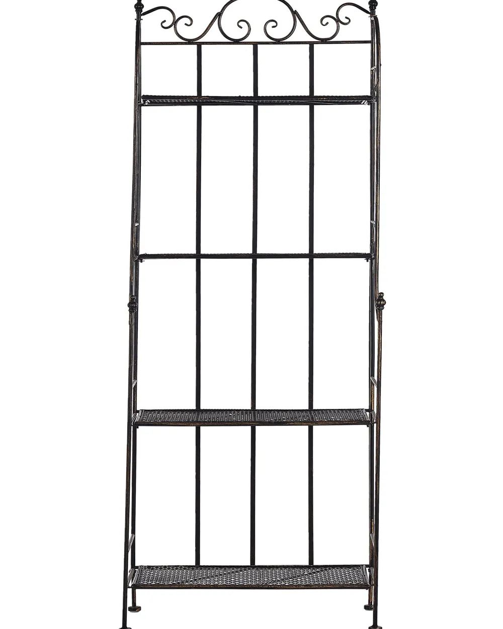 Outlet Beliani Puutarhahylly Musta Metalli Isernia