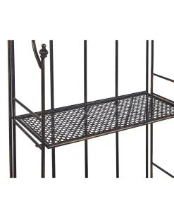 Outlet Beliani Puutarhahylly Musta Metalli Isernia