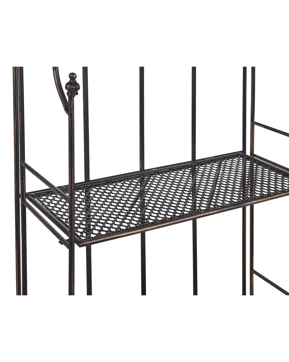 Outlet Beliani Puutarhahylly Musta Metalli Isernia