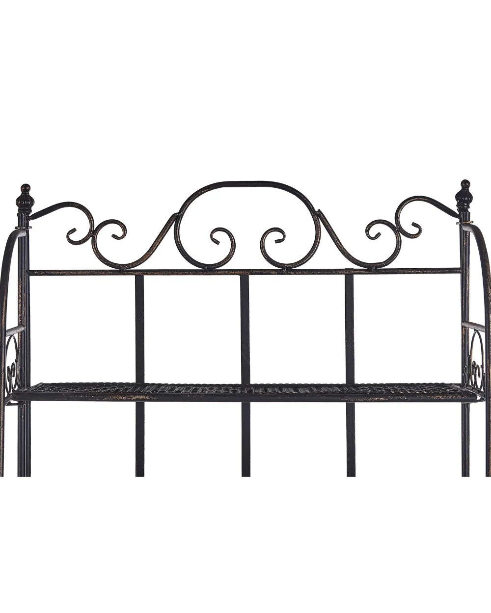 Outlet Beliani Puutarhahylly Musta Metalli Isernia