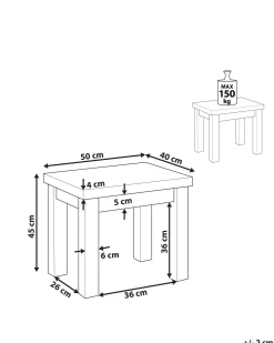 Ulkokalusteet<Beliani Puutarhajakkara Harmaa Ostuni