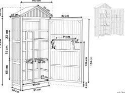 Hot Beliani Puutarhakaappi Akasiapuu Ruskea 100 X 200 Cm Savoca