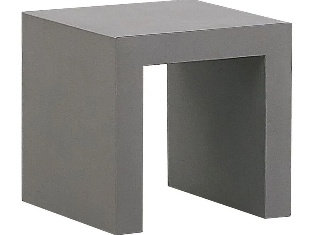 Ulkokalusteet<Beliani Puutarhakalustesetti 4 Hengelle Harmaa Betoniefektilla Pyorea Olbia/Taranto