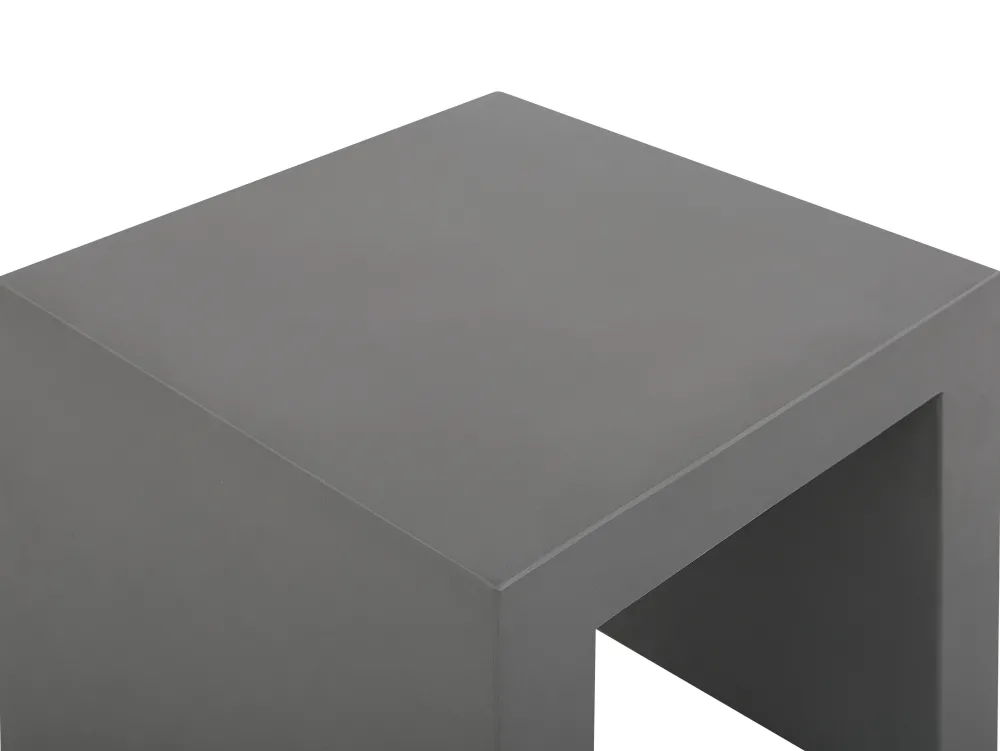 Ulkokalusteet<Beliani Puutarhakalustesetti 4 Hengelle Harmaa Betoniefektilla Pyorea Olbia/Taranto