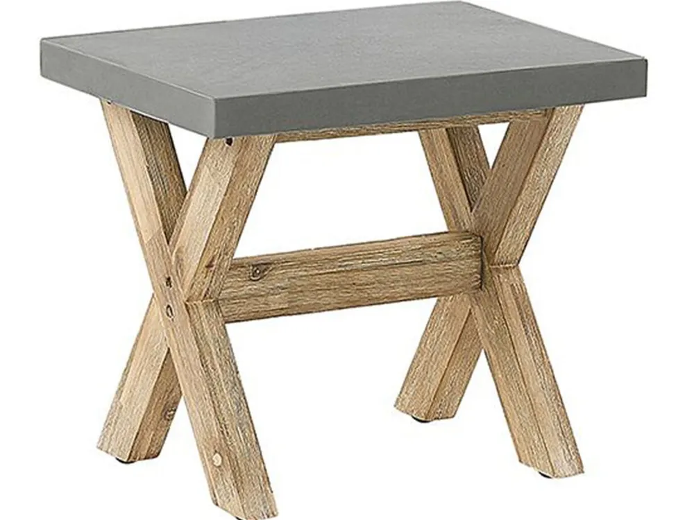 Ulkokalusteet<Beliani Puutarhakalustesetti Harmaa Betoniefektilla Olbia