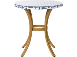 Clearance Beliani Puutarhakalustesetti 4-Istuttava Sinivalkoinen Rifreddo