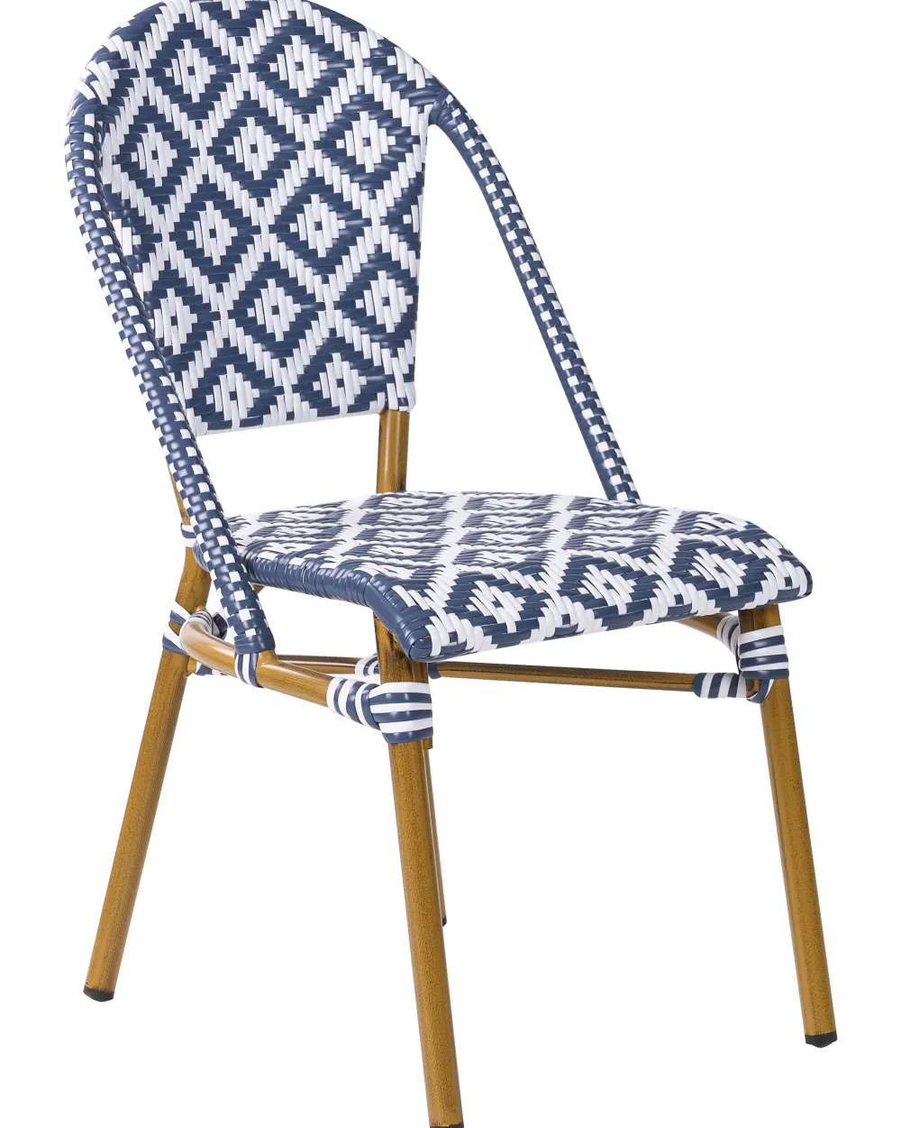 Clearance Beliani Puutarhakalustesetti 4-Istuttava Sinivalkoinen Rifreddo