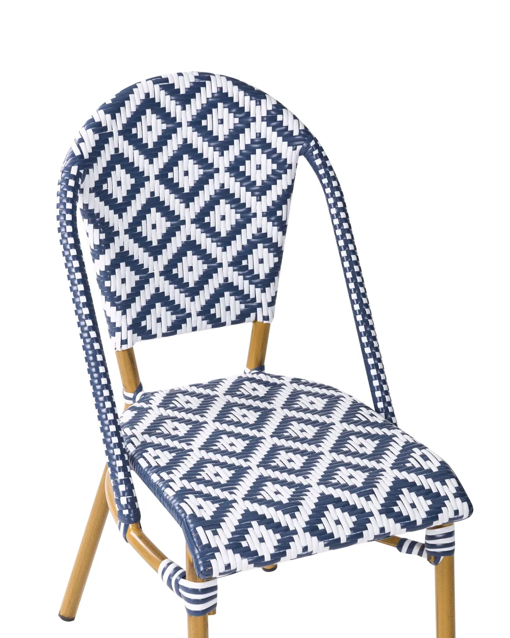 Clearance Beliani Puutarhakalustesetti 4-Istuttava Sinivalkoinen Rifreddo