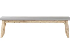 Ulkokalusteet<Beliani Puutarhakalustesetti Poydalla Ja 2 Penkilla Harmaa/Vaalea Puu Oria