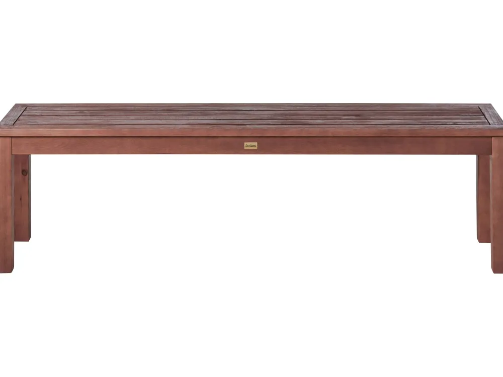 Ulkokalusteet<Beliani Puutarhapenkki 160 Cm Puinen Tummanruskea Tuscania