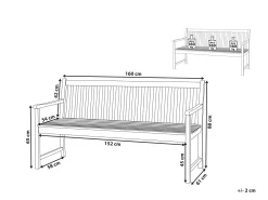 Ulkokalusteet<Beliani Puutarhapenkki 160 Cm Vivara
