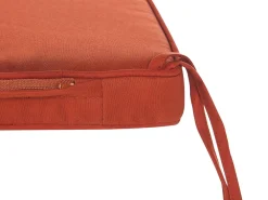 Ulkokalusteet<Beliani Puutarhapenkki Akasiapuu Säilytystila Punainen 120 Cm Sovana