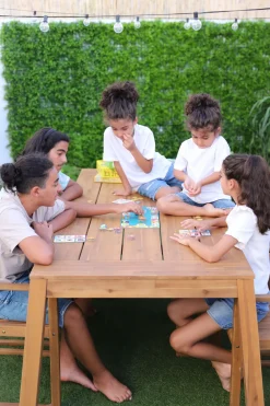 Outlet Beliani Puutarhapoyta Akaasia Vaalea Puu 210 X 90 Cm Livorno