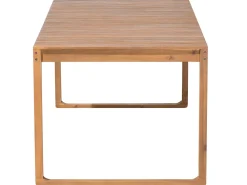 Pöydät<Beliani Puutarhapoyta Akaasia Vaalea Puu 180 X 90 Cm Sassari