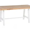 Pöydät<Beliani Puutarhapoyta Akaasia Vaalea Puu/Valkoinen 170 X 80 Cm Scania