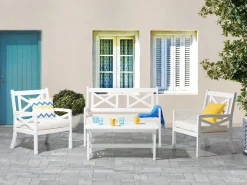 Ulkokalusteet<Beliani Puutarhapoyta Akaasia Valkoinen 100 X 55 Cm Baltic