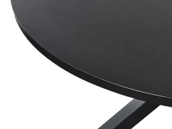 Store Beliani Puutarhapoyta Alumiini Musta 120 Cm Maletto