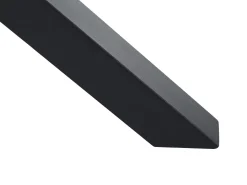 Store Beliani Puutarhapoyta Alumiini Musta/Harmaa 120 Cm Maletto