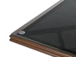 Clearance Beliani Puutarhapoyta Alumiini Tumma Puu/Musta 80 X 80 Cm Caspri