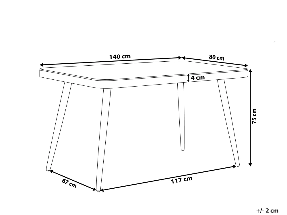Outlet Beliani Puutarhapoyta Alumiini Tummanharmaa 140 X 80 Cm Lipari