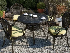 Ulkokalusteet<Beliani Puutarhapoyta Alumiini Tummanruskea 100 Cm Sapri