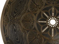 Ulkokalusteet<Beliani Puutarhapoyta Alumiini Tummanruskea 100 Cm Sapri