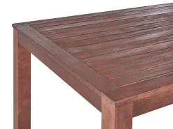 Pöydät<Beliani Puutarhapoyta Eukalyptus Tumma Puu 180 X 100 Cm Tuscania