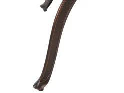 Clearance Beliani Puutarhapoyta Grillilla Alumiini Tummanruskea O 105 Cm Manfria