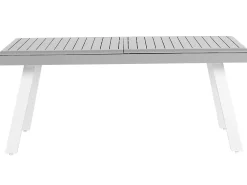 Pöydät<Beliani Puutarhapoyta Jatkettava Alumiini Harmaa 175/255 X 100 Cm Pereta