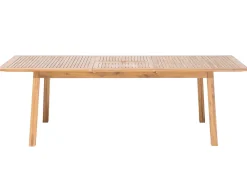 Ulkokalusteet<Beliani Puutarhapoyta Jatkettava Akaasia Vaalea Puu 180/240 X 100 Cm Cesana