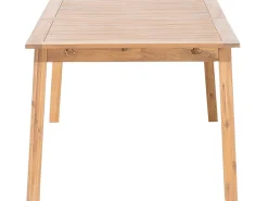 Ulkokalusteet<Beliani Puutarhapoyta Jatkettava Akaasia Vaalea Puu 180/240 X 100 Cm Cesana