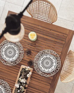 Ulkokalusteet<Beliani Puutarhapoyta Jatkettava Akaasia Vaalea Puu 180/240 X 100 Cm Cesana