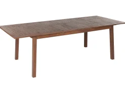 Cheap Beliani Puutarhapoyta Jatkettava Akaasia Tumma Puu 180/240 X 100 Cm Cesana