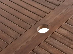 Cheap Beliani Puutarhapoyta Jatkettava Akaasia Tumma Puu 180/240 X 100 Cm Cesana