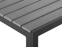 Outlet Beliani Puutarhapoyta Musta/Harmaa 150 X 90 Cm Como