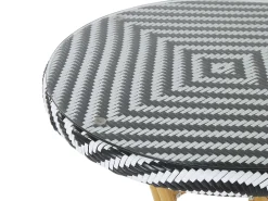 Ulkokalusteet<Beliani Puutarhapoyta O 70 Cm Mustavalkoinen Rifreddo